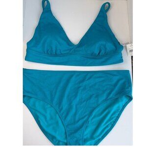 George XXL Teal Bikini 2 Piece Swimsuit Adjustable Strap NWT